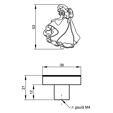 Buton printesa silicon [1]