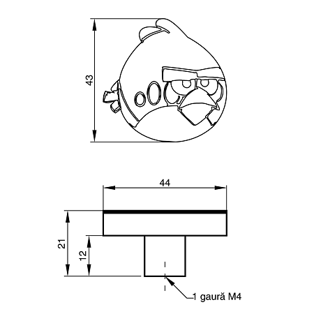 Buton puiusor angry birds 8815 [1]