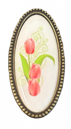 Butoni mobila - Buton SELVI lalea Antic auriu