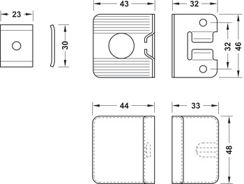 Coltar corp suspendat , alb - HAFELE [2]