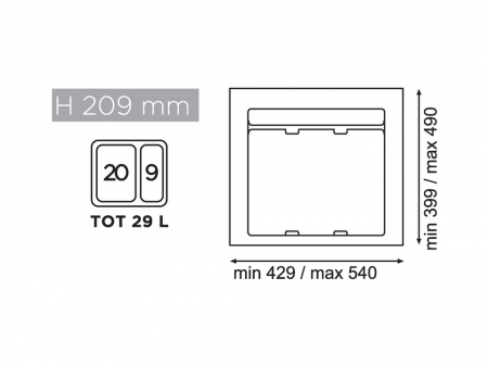 Cos gunoi 9XL Gri ORION SERTAR 600 [3]