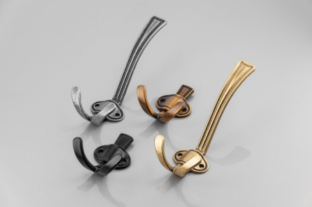 Cuier CORUNA mic, finisaj Argint antichizat [1]