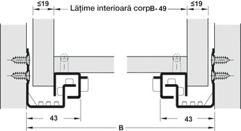 Glisiera TANDEM PUSH 300mm 3D [4]