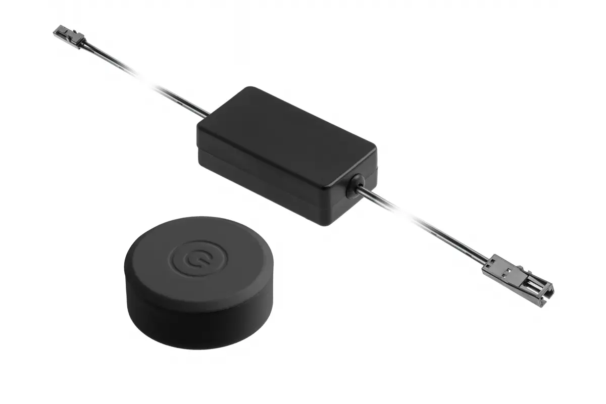 Intrerupator banda LED - Intrerupator GTV touch wireless banda LED dimabil negru mat