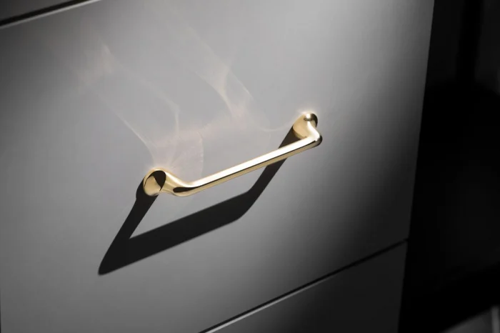 Maner FABRICIO 192mm Auriu Lucios [1]