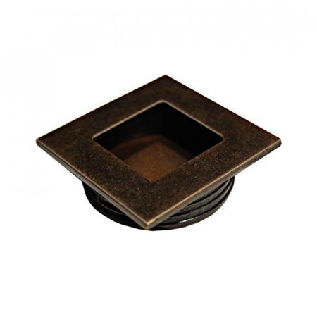 Butoni mobila - Maner ingropat patrat Antic