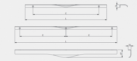 Maner PICADO 296mm Aluminiu [2]