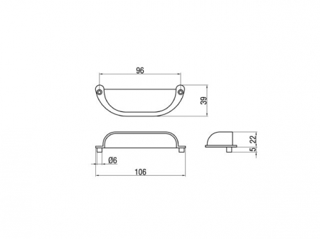 Maner scoica 64mm Antichizat [1]