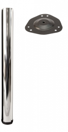 Pentru mese - Picior masa 710X60MM Crom Eco - set 4 buc