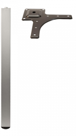 Pentru mese - Picior masa patrat 710X50X50MM Aluminiu - set 4 buc