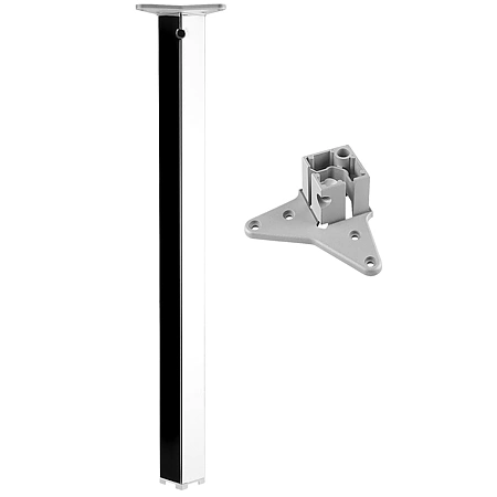 Pentru mese - Picior masa patrat 710X50X50MM Crom - set 4 buc