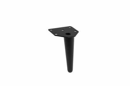 Pentru mobilier - Picior mobila ANCHOR, H=150mm, otel, Negru mat