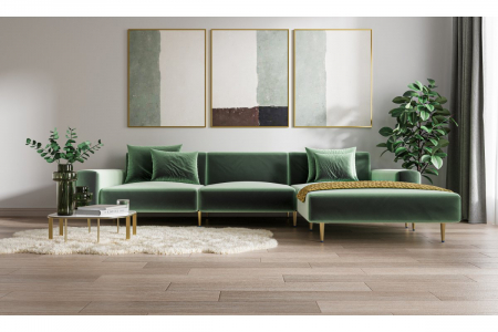 Picior mobilă SPIRE H=130 mm Auriu periat [3]