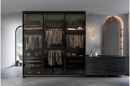 Picior mobila STABILIS, H=120mm, otel, Negru mat [3]