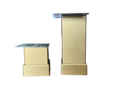 Pentru mobilier - Picior patrat 40x40 Auriu