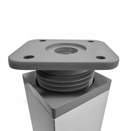 Picior patrat decorativ 40x40x120mm Aluminiu [1]