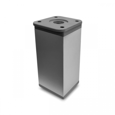 Picioare si nivelatoare - Picior patrat decorativ 40x40x120mm Aluminiu