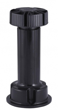 Picioare si nivelatoare - Picior plastic H100mm Negru