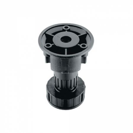 Picioare si nivelatoare - Picior plastic H80mm Negru