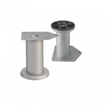 Picioare si nivelatoare - Picior rotund D42 mm Aluminiu satinat