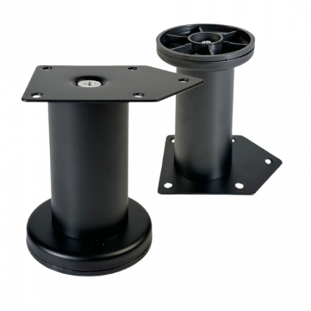 Picioare si nivelatoare - Picior rotund D42 mm Negru ECO