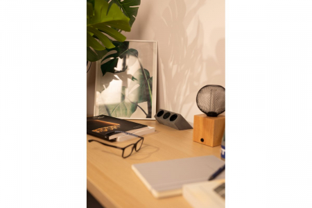 Priza de mobila SOFITO, 2x prize schuko, USB A+C, cablu 1,5m, gri flocat, cu fixare [6]