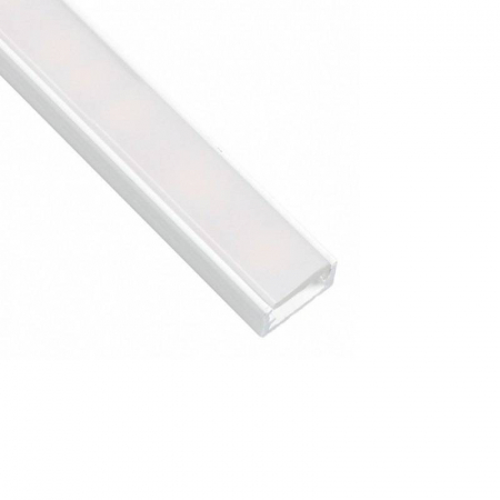 Profil banda LED - Profil LED aplicat alb dreptunghiular 2ml - LINE MINI