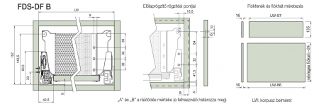 Sertar FDS 450 B cu 1 lonjeron 450mm [3]