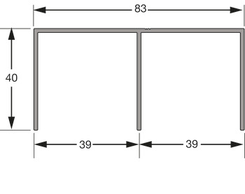 Sina superioara ADOOR 18, 2,9m negru mat [1]