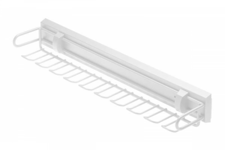 ACCESORII SI FERONERIE MOBILA - Suport cravate si curele SMART Alb