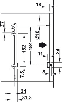Suport pantofi 2 spatii plastic alb [2]