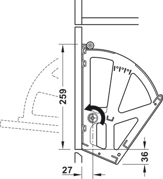 Suport pantofi 2 spatii plastic alb [5]