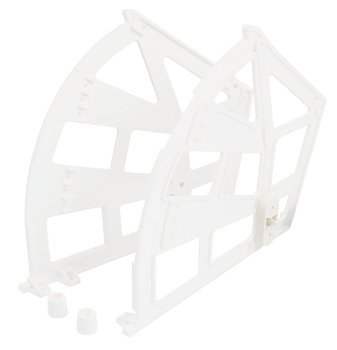 Suport pantofi 3 spatii plastic alb [1]