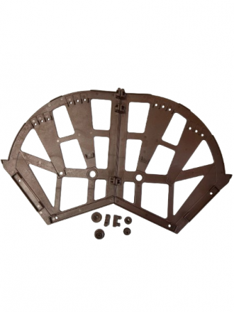 Accesorii dressing - Suport pantofi 3 spatii plastic maro