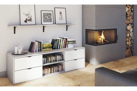 Suport raft NEO Negru consola ascunsa 18X18 [5]