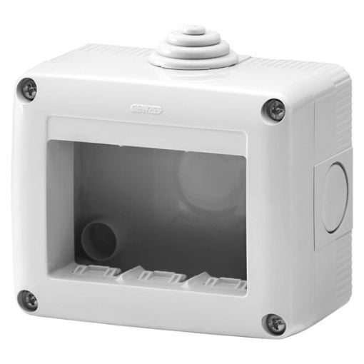 Doza aparat orizontala Gewiss System cu montaj aparent 3 module IP40 GW27003 [1]