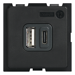 Incarcator USB Bticino Living Now tip A e C 2M K4287C2 [1]