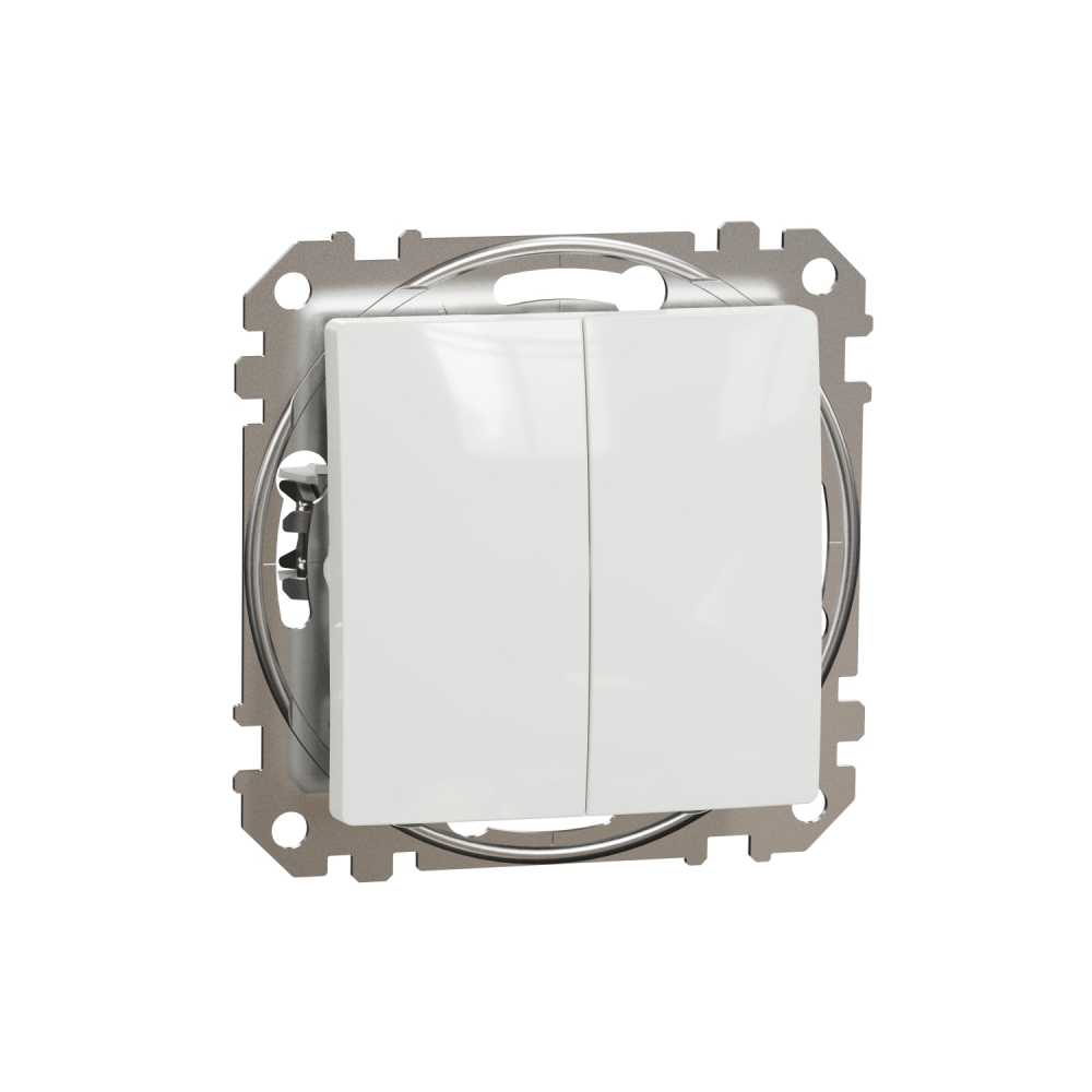 Intrerupator dublu Schneider Sedna alb SDD111105 [1]
