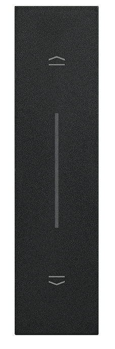 Placa intrerupator jaluzele rulouri electrice 1M Living Now Bticino negru KG05 [1]