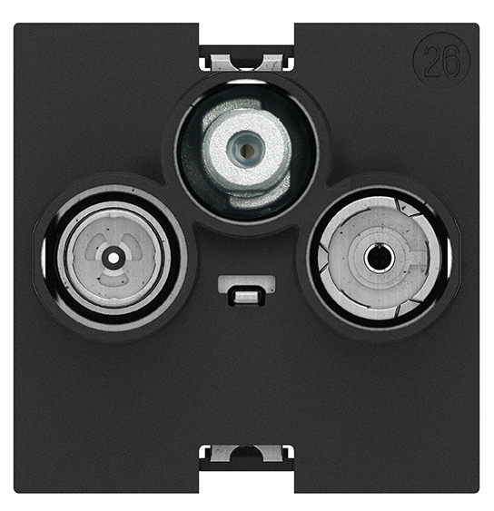 Priza TV-R-SAT Bticino Living Now coaxial 2M K4210M2D [1]
