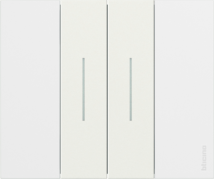 Rama ornament 2 module Bticino Living Now Alba KA4802KW [2]