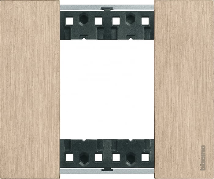 Rama ornament 2 module Bticino Living Now Auriu KA4802ZW [1]