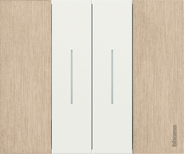 Rama ornament 2 module Bticino Living Now Auriu KA4802ZW [2]
