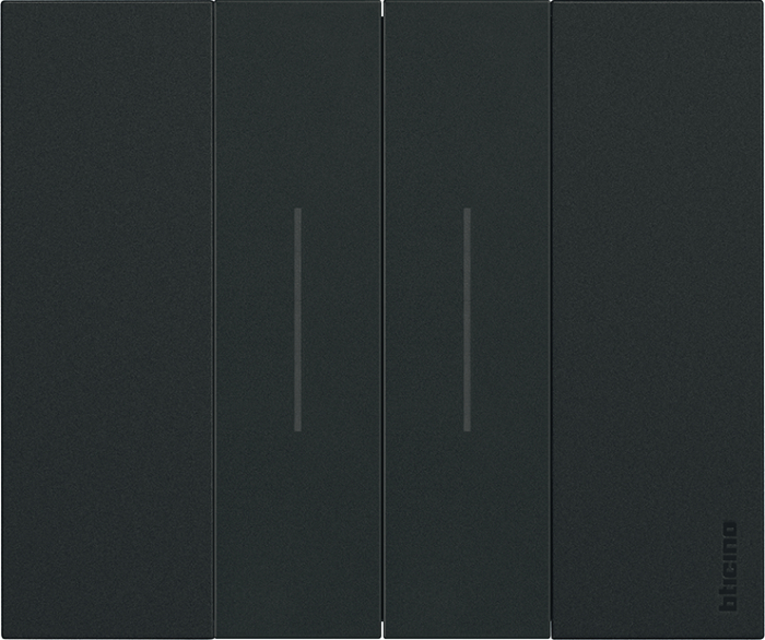 Rama ornament 2 module Bticino Living Now Neagra KA4802KG [2]