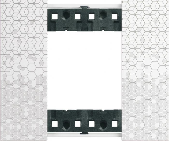 Rama ornament 2 module Bticino Living Now PIXEL KA4802MW [1]