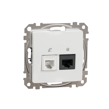 Sedna Design, Priza RJ11-RJ45 Cat5E UTP, alb [1]