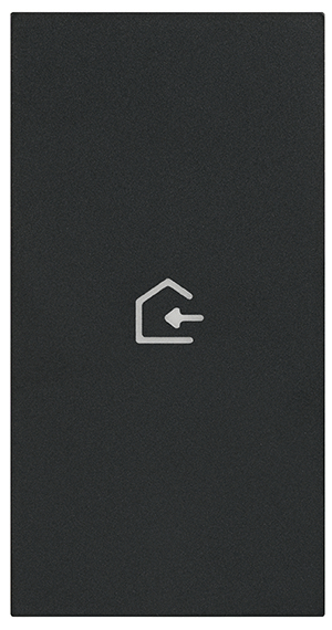 Tasta Bticino Living Now cu simbolul RETURN 2M negru KG01MH2BACK [1]