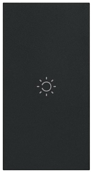 Tasta intrerupator simbol lumina 2M Living Now Bticino negru KG01M2A [1]