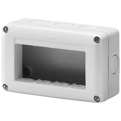 Doze Aparente - Doza aparat orizontala Gewiss System montaj aparent 4 module IP40