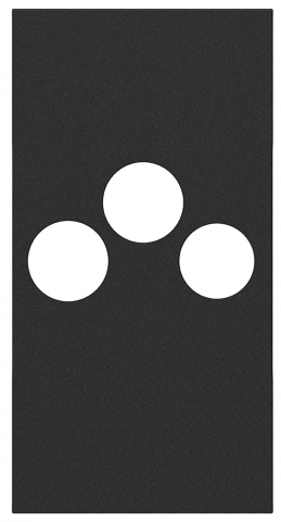 Categorii - Placa Bticino Living Now 3 iesiri 2M TV-R-SAT Negru KG26M2